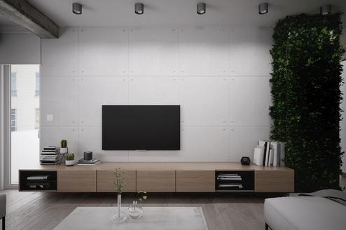 Hängeboards Möbelplaner Braunes Hängeboard Wohnzimmer